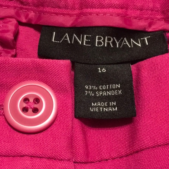 Lane Bryant Denim - Lane Bryant,Cropped jeans,Size 16, Magenta Jeans,4 pockets, has stretch